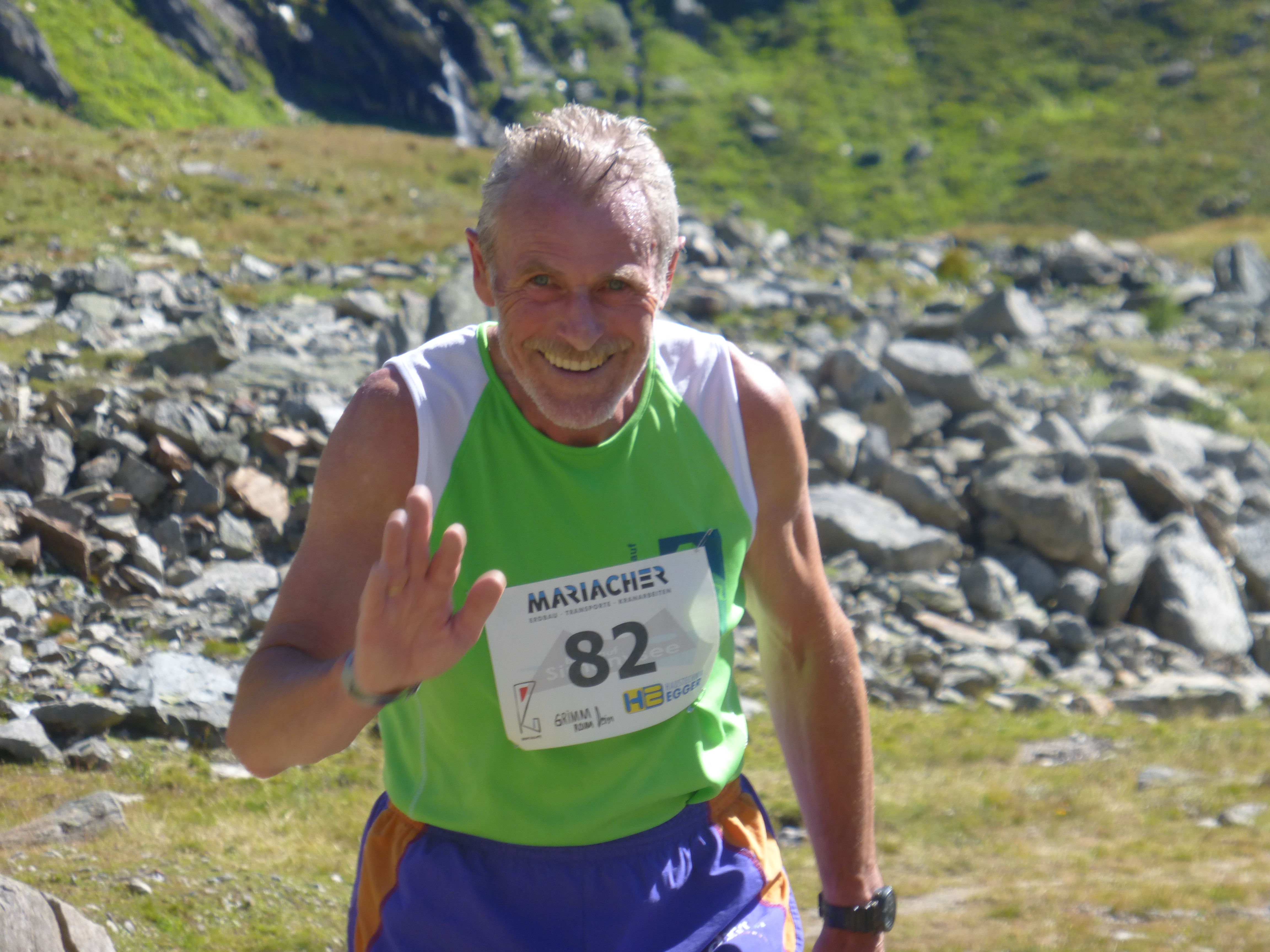 Dieter auf dem Weg zum Simonysee